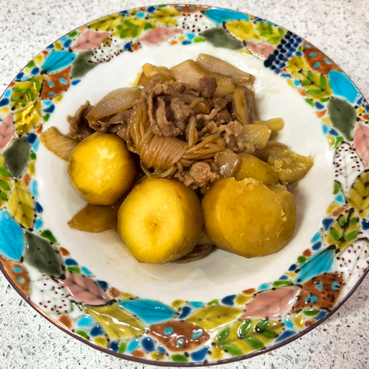 さつまいもの肉じゃが